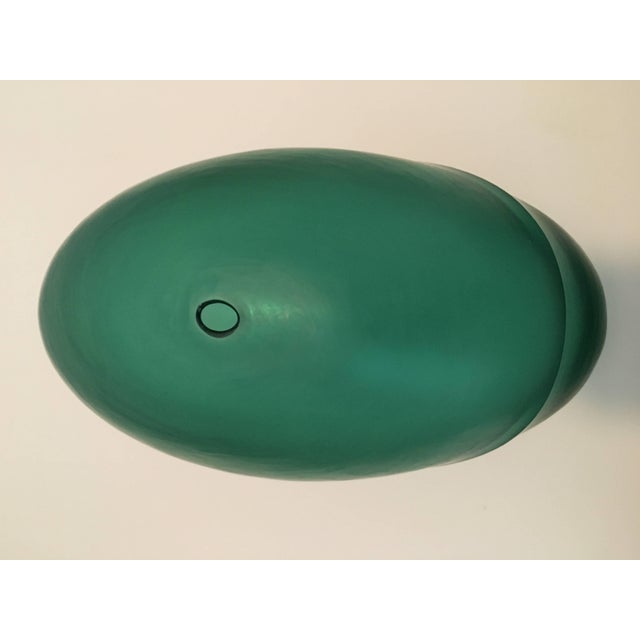 Postmodern Ben Edols & Kathy Elliott, Masterpiece Contemporary Australian Blown and Carved Glass Sculpture Vase, 2001 For Sale - Image 3 of 7