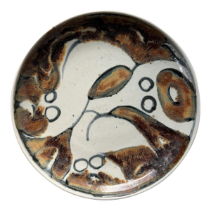 Vintage Hand-Painted Abstract Nudes Large Ceramic Bowl
