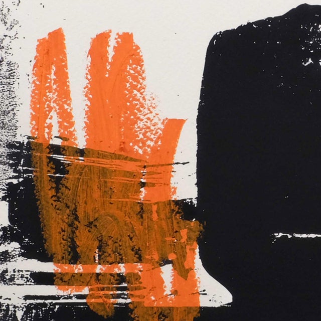 Mid-Century Modern I Had a Theory- Men's Mixed Media Hand Embellished Print For Sale - Image 3 of 4
