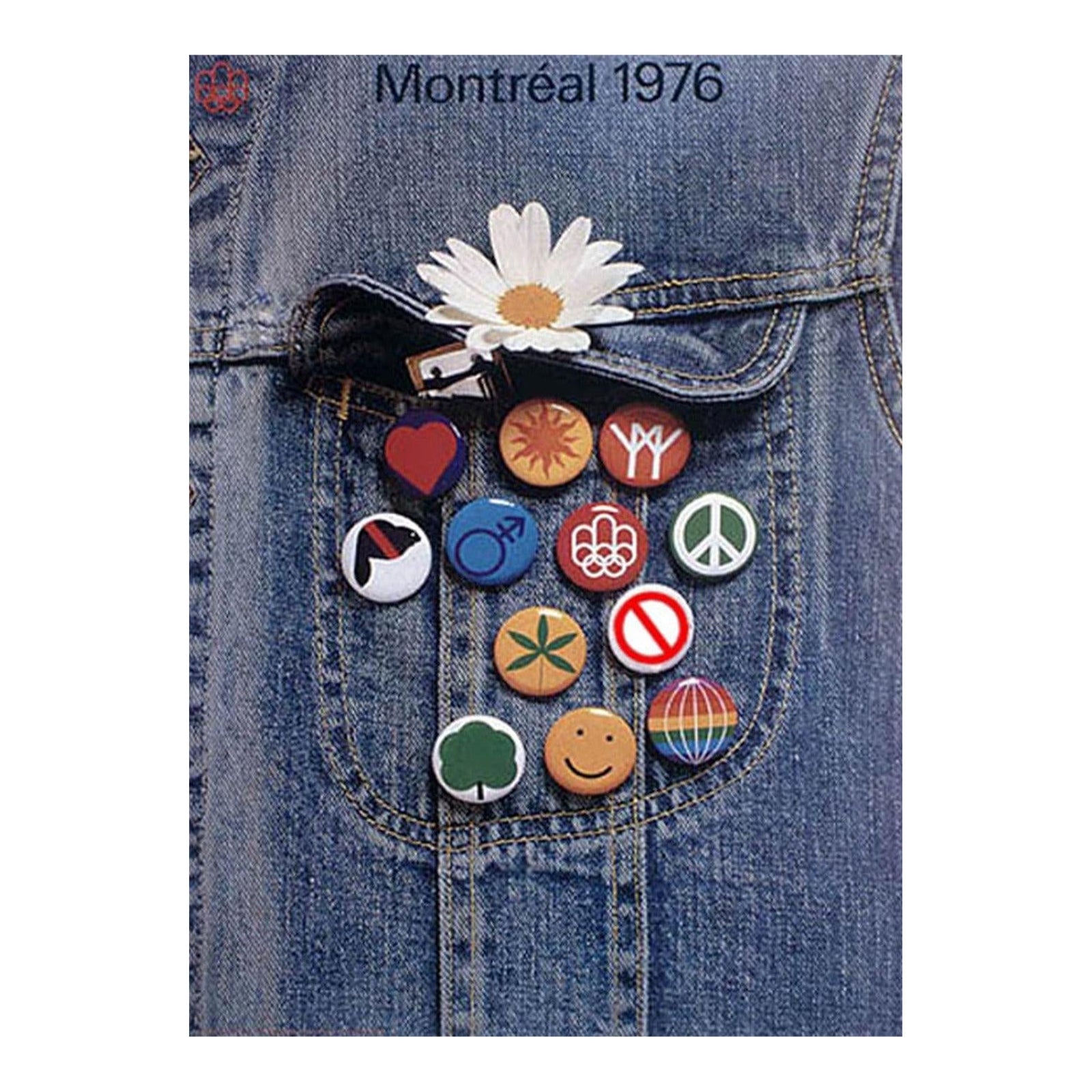 Badge Officiel JO 1976 Montréal – Football, Orto, Rare Porte-clés Luxe