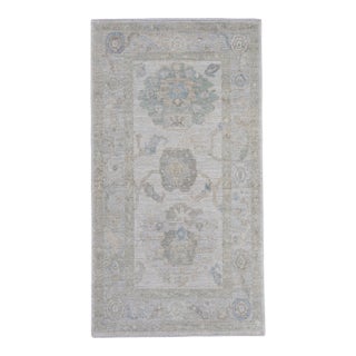 Turkish Oushak Rug 2'11" x 5'5" For Sale