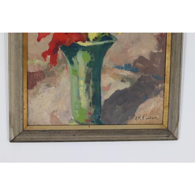 H. H. Västrom, Lilies, 1950s, Oil on Panel, Framed For Sale - Image 8 of 18
