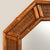 Mid 20th Century American of Martinsville Vintage Coastal Large Faux Bamboo and Wicker Mirror For Sale - Image 5 of 6