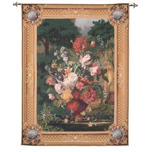 This beautiful tapestry is woven on a jacquard loom by skilled weavers, keeping alive the centuries old tradition of...