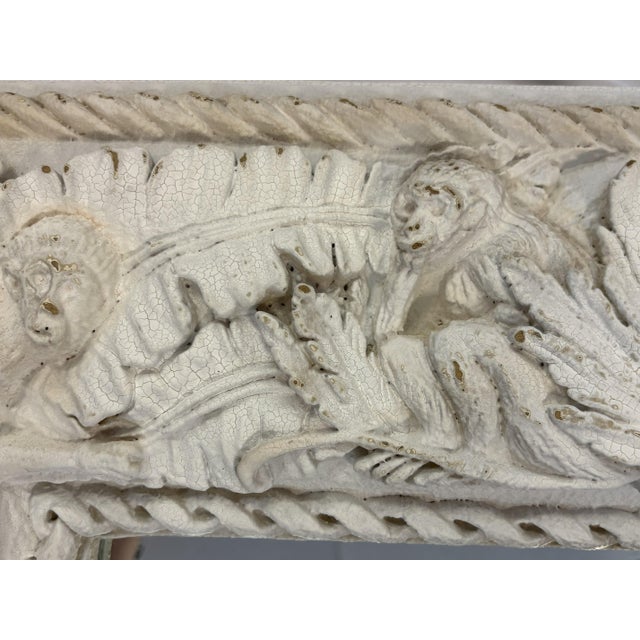 Mid Century Large Coastal Wall Mirror With Monkey and Palm Leaf Motifs For Sale - Image 17 of 18