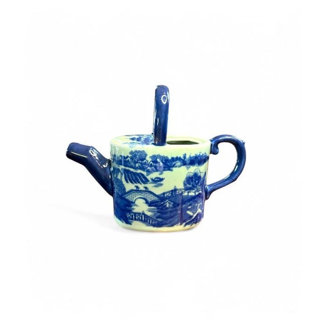 Steeped in charm and brimming with character, this vintage Victoria Ware teapot is a classic example of blue and white...