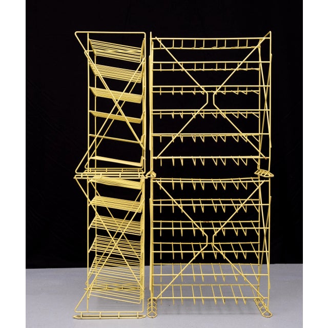 Ideal for your Wine storage. 4 free standing Wine racks. Each can contain 30 bottles. Stack able. They are made of Metal...