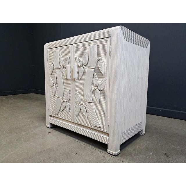 Vintage Tropical Split Reed Cabinet, 1970s For Sale - Image 6 of 12