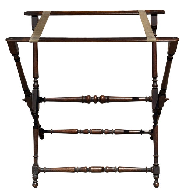 English Antique English Butlers Tray Table For Sale - Image 3 of 4