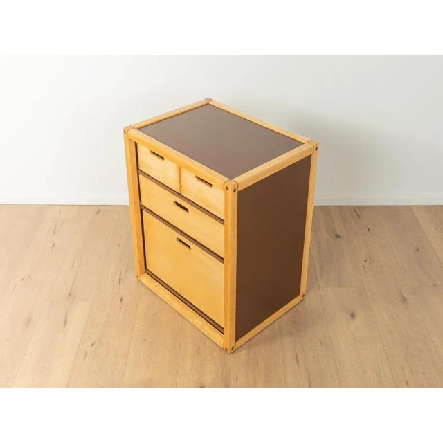 Flötotto profile system from the 1970s. Container with four drawers. The frame and drawers are made of solid beech....