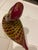"Vintage La Tour d' Argent Murano Glass Duck. Beautifully colored with red, green, yellow, orange - charming little duck....