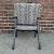 Faux Snake Skin and Metal Armchair by All-Steel Reupholstered Restored For Sale In Cleveland - Image 6 of 13