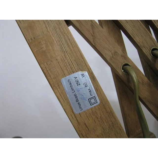 Wood Scissor Lamp from Linus Bopp Limbach, 1970s For Sale - Image 9 of 18