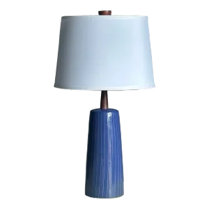 1960s Martz Lamp by Jane and Gordon Martz for Marshall Studios, Ceramic and Walnut