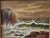 Nautical 19th Century Dramatic Seascape Painting in Antique Arts & Crafts Pyrography Frame For Sale - Image 3 of 18