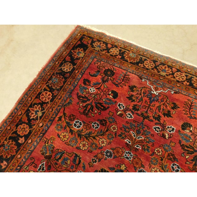 Antique Persian Kashan Rug With Manchester Wool and Silk. 4'5"x 7' For Sale - Image 11 of 13