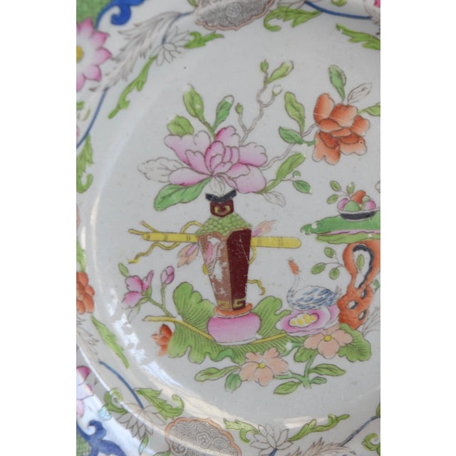 Early 19th Century Georgian Mason's Ironstone Table & Flower Pot Pattern Plates Set For Sale - Image 13 of 16