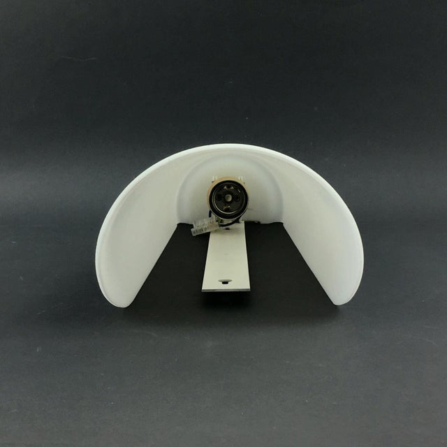 Large Mid-Century Modern Opaline Glass Wall Lamps by Wilhelm Wagenfeld for Peill & Putzler, Germany, 1950s, Set of 2 For Sale - Image 9 of 12