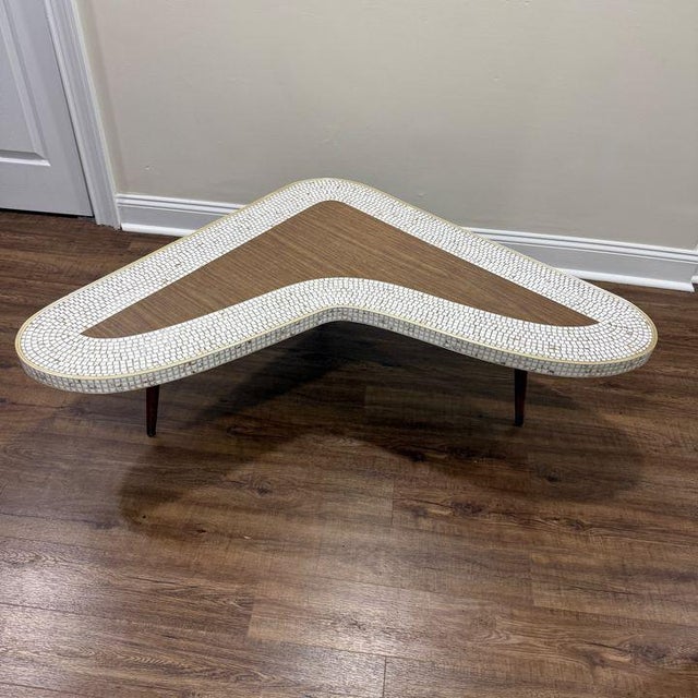 Coffee Mid Century Tile Inset Cocktail Table For Sale - Image 8 of 8