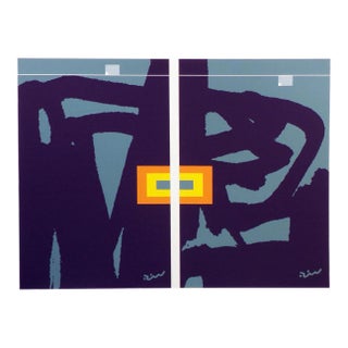 1980s "Position Symbol" Original Abstract Paper Collage by Matthew Ruddy For Sale