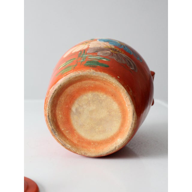 Antique Hand Painted Cookie Jar For Sale - Image 10 of 13