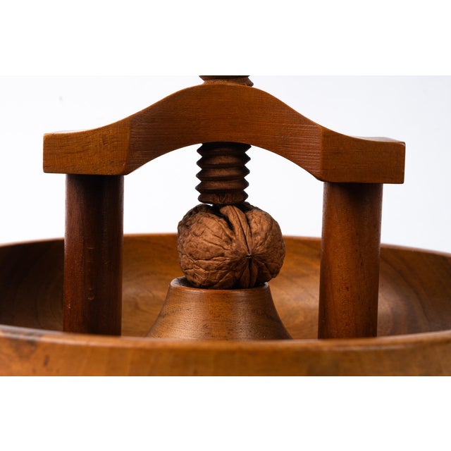 Vintage Nutwood Nutcracker with Bowl, 1950s For Sale - Image 11 of 16
