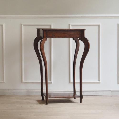 Antique Side Table with Curved Legs, 1890s For Sale - Image 9 of 10