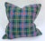 English Pair of Vintage Plaid Tartan Pillows For Sale - Image 3 of 5