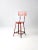Vintage Orange Industrial Stool For Sale - Image 4 of 8