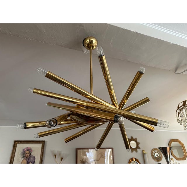 Lustre Sputnik Lamp from Stilnovo, 1960 For Sale - Image 9 of 9