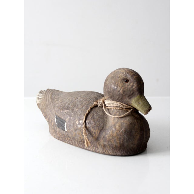 Mid 20th Century Vintage Jc Higgins Mallard Duck Decoy For Sale - Image 5 of 11