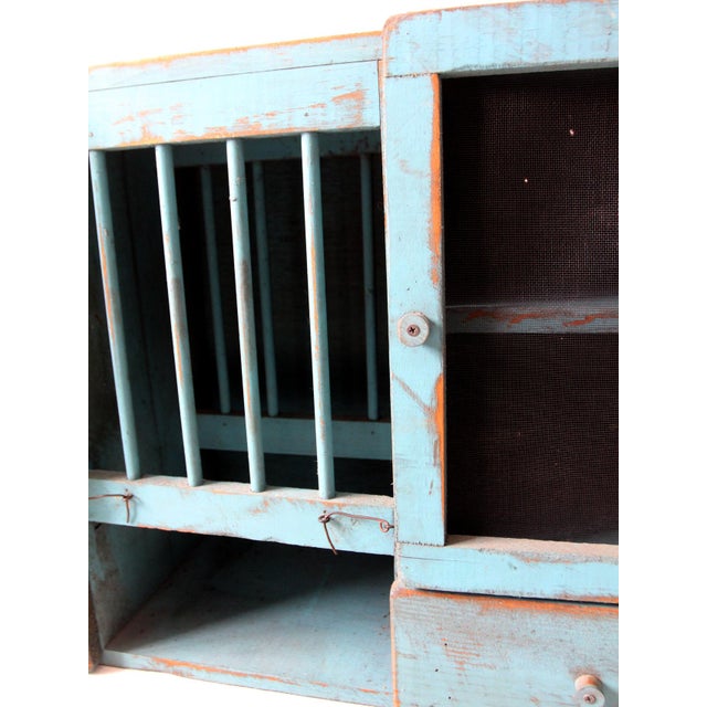 Vintage Painted Counter Top Cabinet For Sale - Image 11 of 12