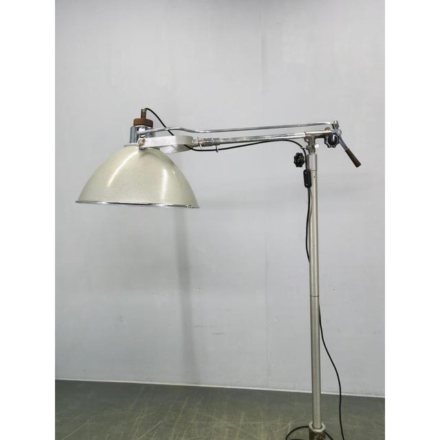 1950s Industrial Czech Surgical Floor Lamp from Military Hospital, 1950s For Sale - Image 5 of 18