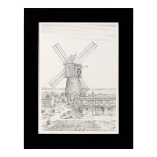 Cal Nord, Denmark - Hyper Realistic Windmill Illustration by M Mayer For Sale