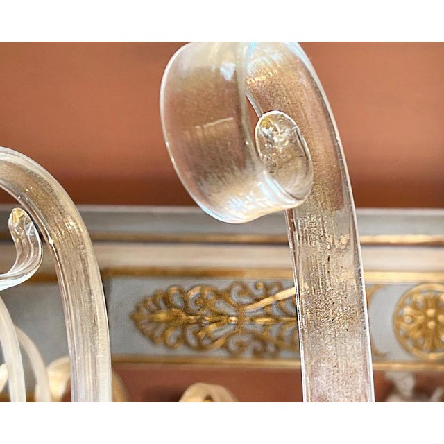 Murano Glass Chandelier, 1950s For Sale - Image 9 of 18