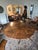 1960s Custom Burton Ching English Mahogany Dining Table – 60" Round / 84" Extended – Original $20,000 Commission For Sale - Image 14 of 17