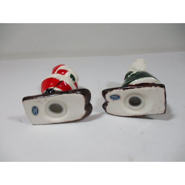 Red 1960s Santa and Mrs. Claus Salt and Pepper Shakers - a Pair For Sale - Image 8 of 9