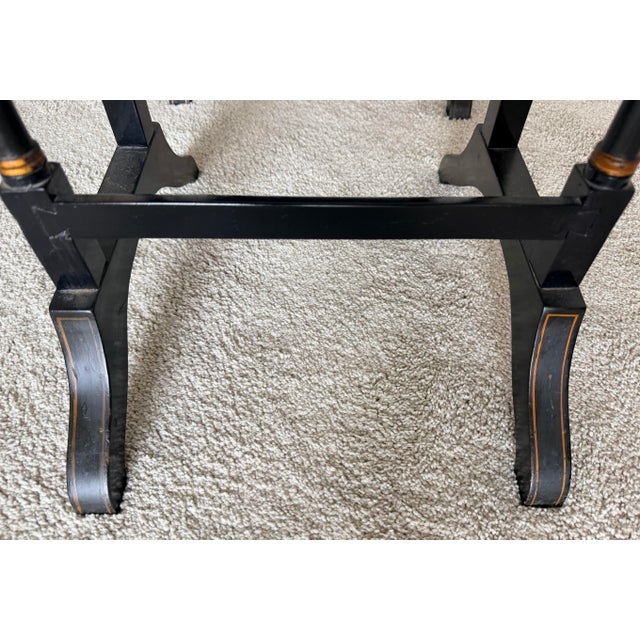 Black Lacquered Chinoiserie Nesting Tables by Beacon Hill For Sale - Image 12 of 18