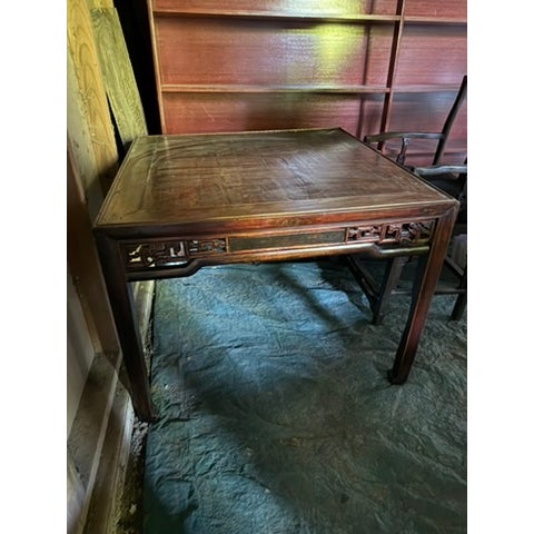Wood Late 19th Century Chinoiserrie Mahjong Table For Sale - Image 7 of 7