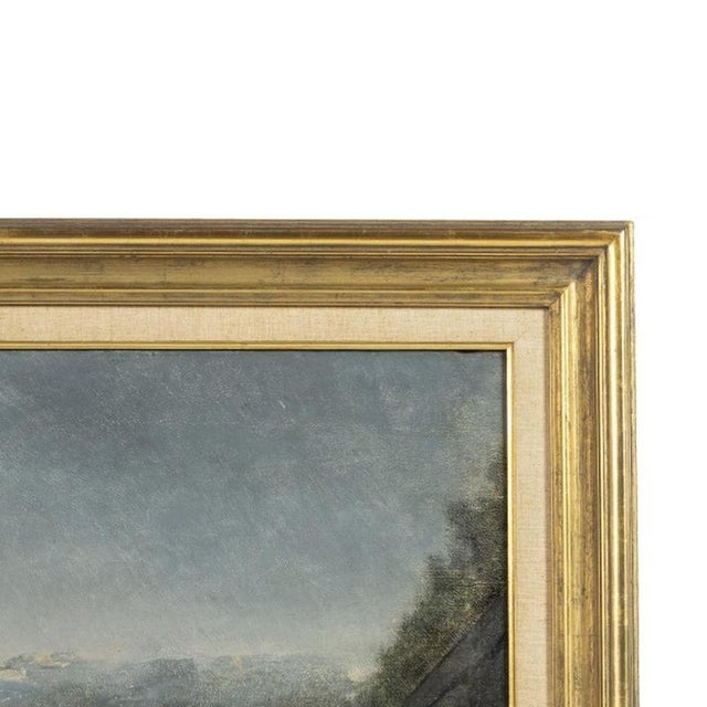 French School Artist, View of Paris, 19th Century, Oil on Canvas For Sale - Image 4 of 6