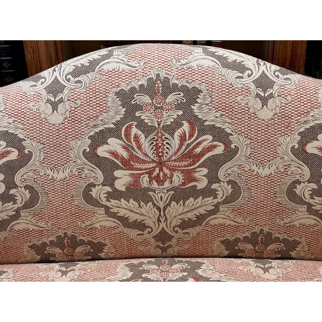 19th Century Italian Walnut Settee With Scrolled Arms For Sale - Image 15 of 17