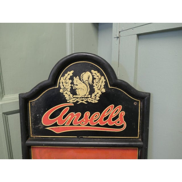 Ansells Advertising Pub Entrance Sign, 1960 For Sale - Image 3 of 8