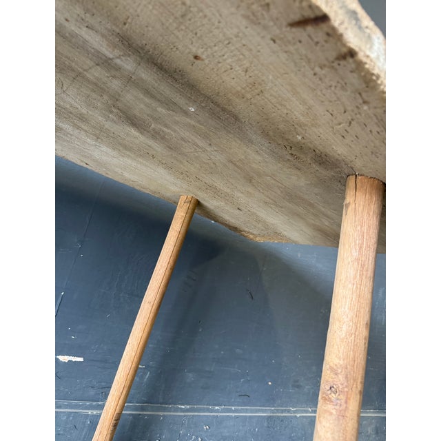 Antique Primitive Peg Legs Console Table For Sale - Image 9 of 12