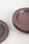 Arabia Finland Plates “Ruska”, 1960/70s. Four smaller plates from the iconic “Ruska” series, crafted in dark brown...