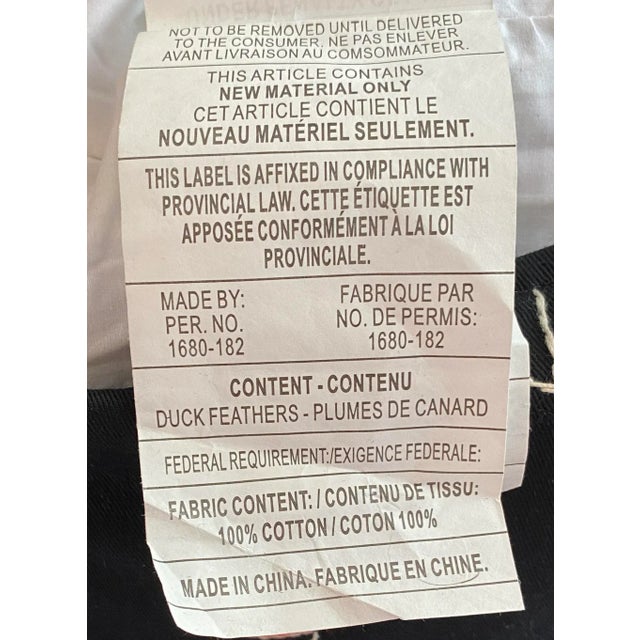 Textile Newport Layton Home Fashion Cloth & Embroidery Black Face Pillow For Sale - Image 7 of 8