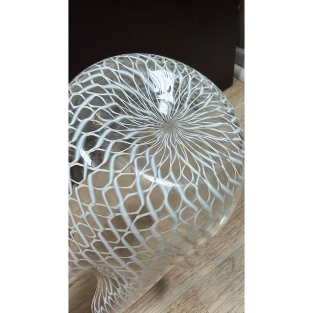Fulvio Bianconi/Paolo Venini for Murano Large Fazzoletto Art Glass Vase Stunning Art Glass Vase from Murano featuring a...