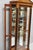 Brown Late 20th Century Ethan Allen Medallion Collection Cherry Wood Glass Curio Cabinet W Black Columns For Sale - Image 8 of 18