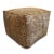 2020s Leopard Pattern Hide Pouf Ottoman For Sale - Image 5 of 10