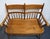 Late 20th Century High End Vintage Solid Hard Rock Maple Colonial Early American 35" Bench Settee For Sale - Image 5 of 10