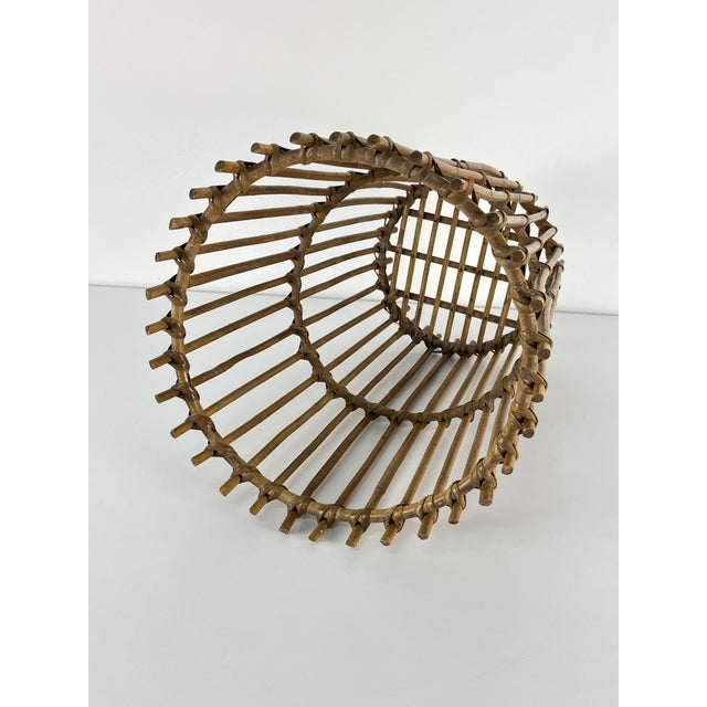 Mid-Century Bamboo Umbrella Stand, Italy, 1960s For Sale - Image 4 of 8